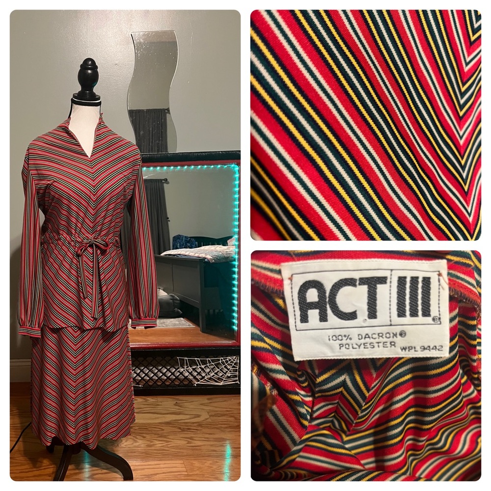 Vintage ACT III skirt set
